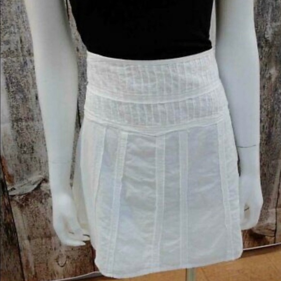 PRANA WHITE COTTON SHORT SKIRT.Size 10 - Picture 2 of 10
